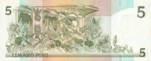 Philippines, 5 Peso, P176a