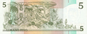 Philippines, 5 Peso, P178a