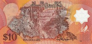 Brunei, 10 Dollar, P24b