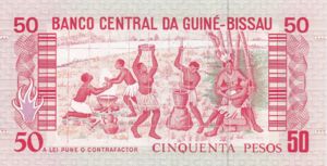 Guinea-Bissau, 50 Peso, P10
