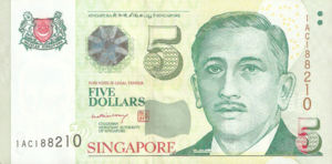 Singapore, 5 Dollar, P47, MAS B3a