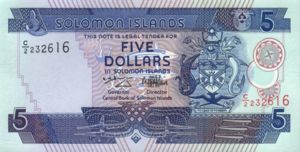 Solomon Islands, 5 Dollar, P19a