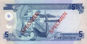 Solomon Islands, 5 Dollar, P19s
