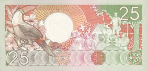 Suriname, 25 Gulden, P132b, CBVS B18b