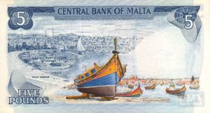 Malta, 5 Lira, P32e