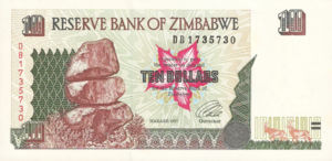 Zimbabwe, 10 Dollar, P6a, RBZB6a