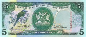 Trinidad and Tobago, 5 Dollar, P42a