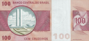 Brazil, 100 Cruzeiro, P195Aa, BCB B16d
