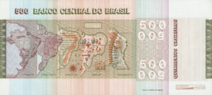 Brazil, 500 Cruzeiro, P196Ac, BCB B18c