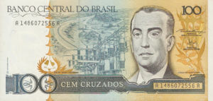 Brazil, 100 Cruzado, P211b, BCB B33b
