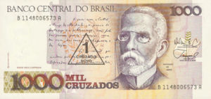Brazil, 1 Cruzado Novo, P216b, BCB B38b