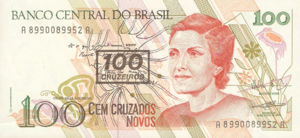 Brazil, 100 Cruzeiro, P224b, BCB B46b
