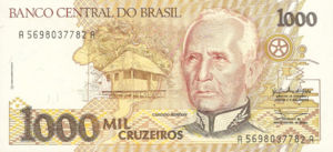 Brazil, 1,000 Cruzeiro, P231b, BCB B53a