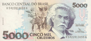 Brazil, 5,000 Cruzeiro, P232b, BCB B54b