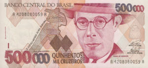 Brazil, 500,000 Cruzeiro, P236b, BCB B58b