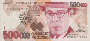 Brazil, 500 Cruzeiro Real, P239a, BCB B61a
