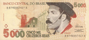 Brazil, 5,000 Cruzeiro Real, P241, BCB B63a