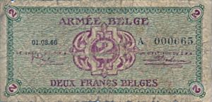Belgium, 2 Franc, M2a