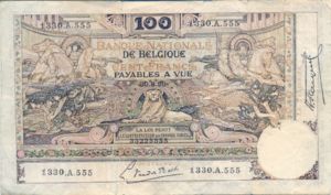 Belgium, 100 Franc, P78
