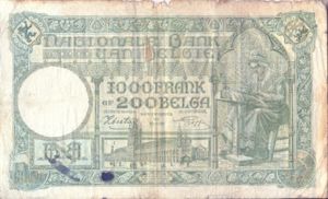 Belgium, 1000/200 Francs/Belgas, P110