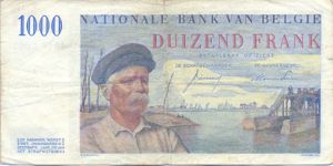 Belgium, 1,000 Franc, P131a