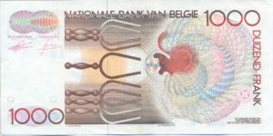 Belgium, 1,000 Franc, P144a