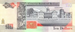 Belize, 10 Dollar, P54a