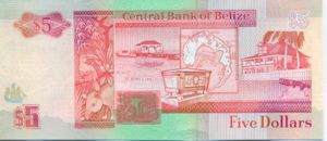 Belize, 5 Dollar, P58