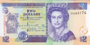Belize, 2 Dollar, P60b