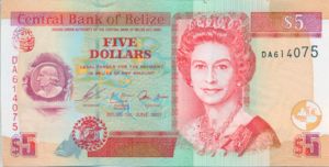 Belize, 5 Dollar, P67a