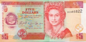Belize, 5 Dollar, P67b