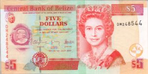 Belize, 5 Dollar, P67d