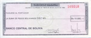 Bolivia, 10,000 Peso Boliviano, P173b