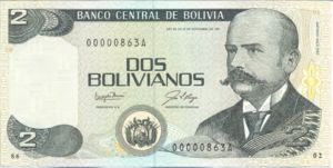Bolivia, 2 Boliviano, P202a