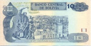 Bolivia, 10 Boliviano, P228