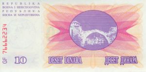Bosnia and Herzegovina, 10,000 Dinar, P53c