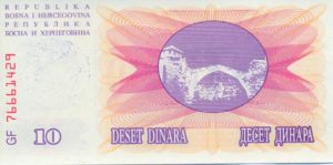 Bosnia and Herzegovina, 10,000 Dinar, P53d