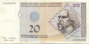 Bosnia and Herzegovina, 20 Convertible Mark, P66a