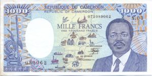 Cameroon, 1,000 Franc, P26a