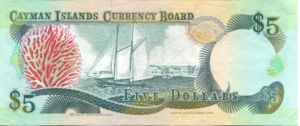 Cayman Islands, 5 Dollar, P12a
