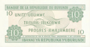 Burundi, 10 Franc, P33b v4, BRB B14f