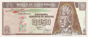 Guatemala, 1/2 Quetzal, P86b