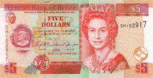 Belize, 5 Dollar, P67c