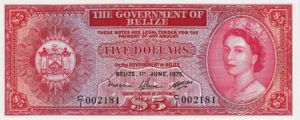 Belize, 5 Dollar, P35a