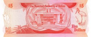 Belize, 5 Dollar, P39a