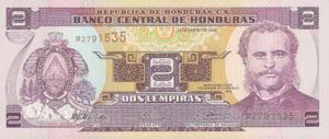 Honduras, 2 Lempira, P80Ad