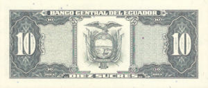 Ecuador, 10 Sucre, P121 Sign.1