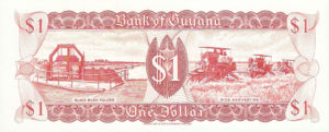 Guyana, 1 Dollar, P21g v2, BOG B1i