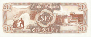 Guyana, 10 Dollar, P23f, BOG B3i