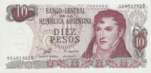 Argentina, 10 Peso, P300